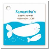 Little Squirt Whale - Personalized Baby Shower Card Stock Favor Tags