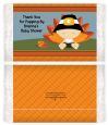 Little Turkey Boy - Personalized Popcorn Wrapper Baby Shower Favors thumbnail
