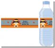 Little Turkey Boy - Personalized Baby Shower Water Bottle Labels thumbnail