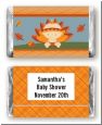 Little Turkey Girl - Personalized Baby Shower Mini Candy Bar Wrappers thumbnail