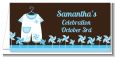 Little Boy Outfit - Personalized Baby Shower Place Cards thumbnail