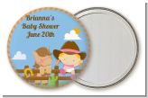 Little Cowgirl - Personalized Baby Shower Pocket Mirror Favors
