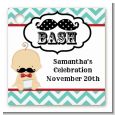 Little Man Mustache - Personalized Baby Shower Card Stock Favor Tags thumbnail