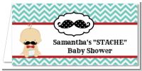 Little Man Mustache - Personalized Baby Shower Place Cards