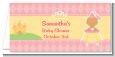 Little Princess African American - Personalized Baby Shower Place Cards thumbnail