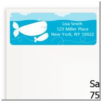 Little Squirt Whale - Baby Shower Return Address Labels
