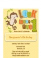 Look Who's Turning One Monkey - Birthday Party Petite Invitations thumbnail