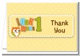 Look Who's Turning One Owl - Birthday Party Thank You Cards thumbnail