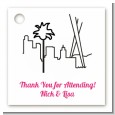 Los Angeles Skyline - Personalized Bridal Shower Card Stock Favor Tags thumbnail