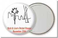 Los Angeles Skyline - Personalized Bridal Shower Pocket Mirror Favors