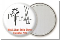 Los Angeles Skyline - Personalized Bridal Shower Pocket Mirror Favors