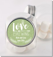 Love Brewing - Personalized Bridal Shower Candy Jar