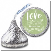 Love Brewing - Hershey Kiss Bridal Shower Sticker Labels