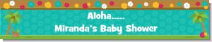 Luau - Personalized Baby Shower Banners