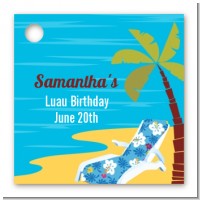 Luau - Personalized Birthday Party Card Stock Favor Tags