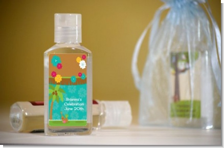 Luau Friends - Personalized Birthday Party Hand Sanitizers Favors