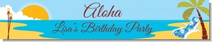 Luau - Personalized Birthday Party Banners