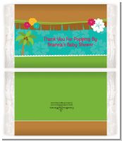 Luau - Personalized Popcorn Wrapper Baby Shower Favors