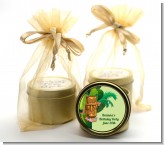 Luau Tiki - Birthday Party Gold Tin Candle Favors