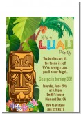 Luau Tiki - Birthday Party Petite Invitations