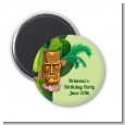 Luau Tiki - Personalized Birthday Party Magnet Favors thumbnail