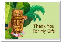 Luau Tiki - Birthday Party Thank You Cards