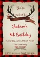 Lumberjack Buffalo Plaid - Birthday Party Invitations thumbnail