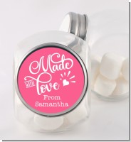 Made With Love - Personalized Birthday Party Candy Jar