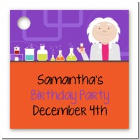 Mad Scientist - Personalized Birthday Party Card Stock Favor Tags