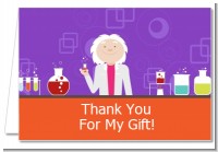 Mad Scientist - Birthday Party Thank You Cards