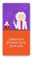 Mad Scientist - Custom Rectangle Birthday Party Sticker/Labels thumbnail