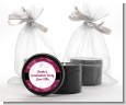 Maroon Floral - Graduation Party Black Candle Tin Favors thumbnail