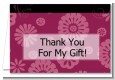 Maroon Floral - Graduation Party Thank You Cards thumbnail