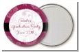 Maroon Floral - Personalized Graduation Party Pocket Mirror Favors thumbnail