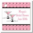 Martini Glasses - Personalized Bridal Shower Card Stock Favor Tags thumbnail