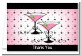 Martini Glasses - Bridal Shower Thank You Cards thumbnail