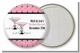 Martini Glasses - Personalized Bridal Shower Pocket Mirror Favors thumbnail