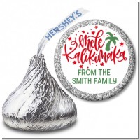 Mele Kalikimaka - Hershey Kiss Christmas Sticker Labels