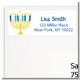 Menorah - Hanukkah Return Address Labels thumbnail