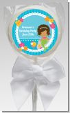 Mermaid African American - Personalized Birthday Party Lollipop Favors Mermaid African American - Personalized Birthday Party Lollipop Favors