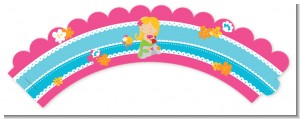 Mermaid Blonde Hair - Birthday Party Cupcake Wrappers
