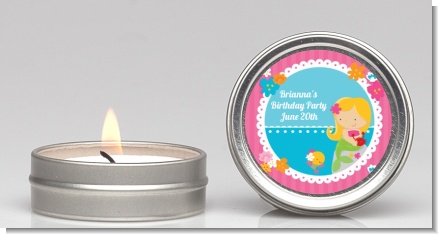 Mermaid Blonde Hair - Birthday Party Candle Favors