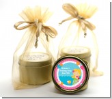 Mermaid Blonde Hair - Birthday Party Gold Tin Candle Favors