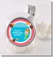Mermaid Brown Hair - Personalized Birthday Party Candy Jar thumbnail