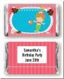 Mermaid Brown Hair - Personalized Birthday Party Mini Candy Bar Wrappers thumbnail