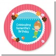 Mermaid Brown Hair - Personalized Birthday Party Table Confetti thumbnail