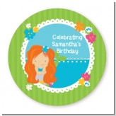 Mermaid Red Hair - Personalized Birthday Party Table Confetti