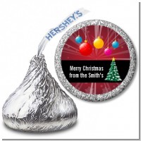 Merry and Bright - Hershey Kiss Christmas Sticker Labels