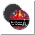 Merry and Bright - Personalized Christmas Magnet Favors thumbnail