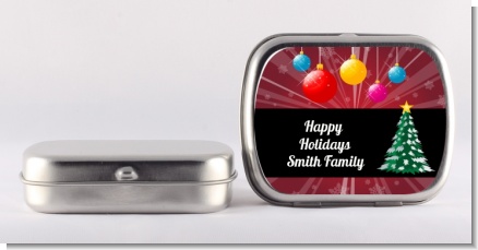 Merry and Bright - Personalized Christmas Mint Tins